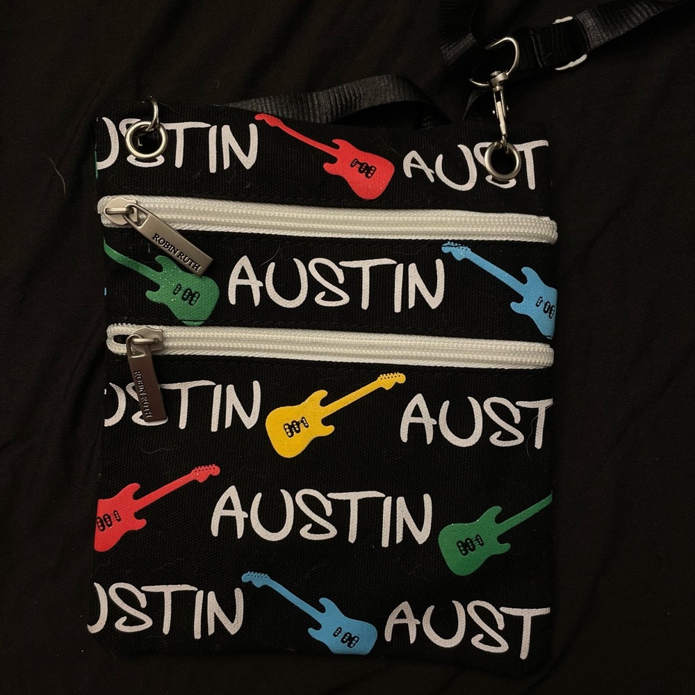 Black Austin Passport Bag